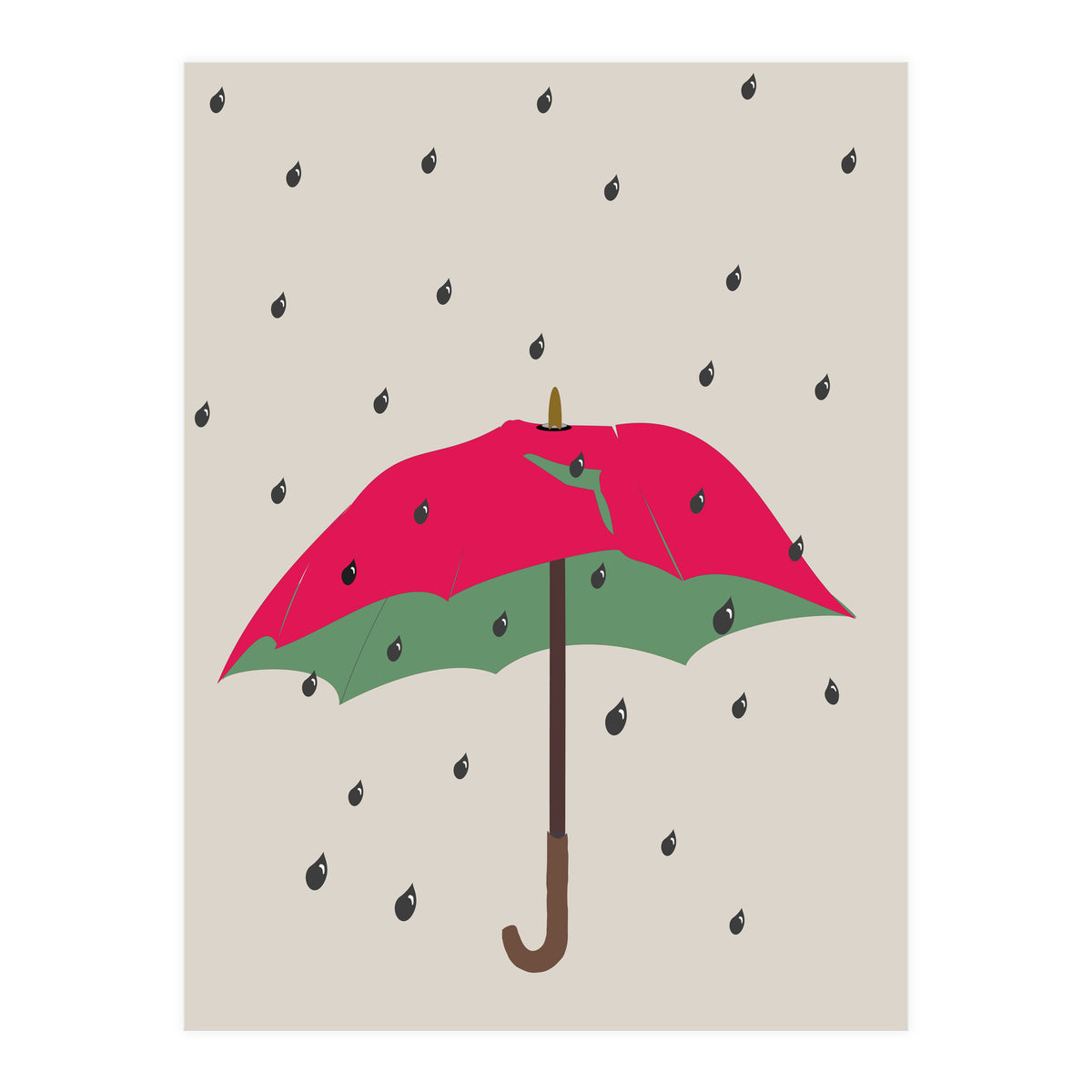 Watermelon Umbrella (Print Only)