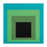 JOSEF ALBERS - HOMAGE TO THE SQUARE GREEN BLACK (Print Only) thumbnail