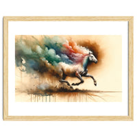 Galloping Horse Color Burst