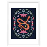 Cute Floral Snake