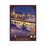 Florence At Night, The Bridge (Print Only) thumbnail