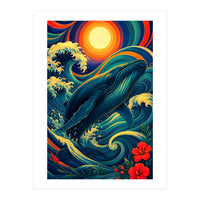 Whale Ocean Wave (Print Only)