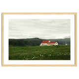 Red roof house in the greenfield - Iceland thumbnail