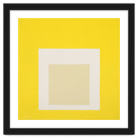 JOSEF ALBERS - HOMAGE TO THE SQUARE YELLOW WHITE