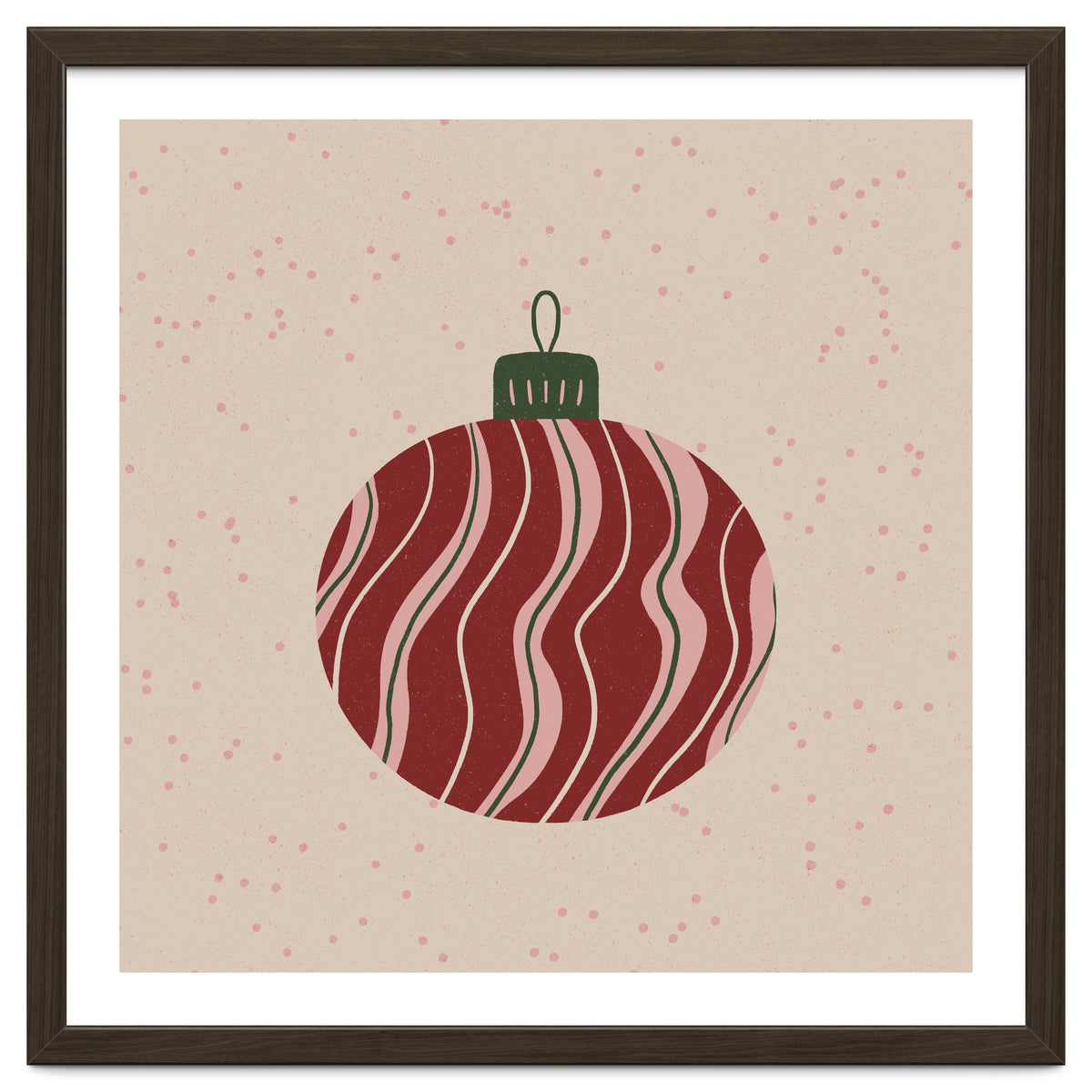 Christmas Globe with swirls