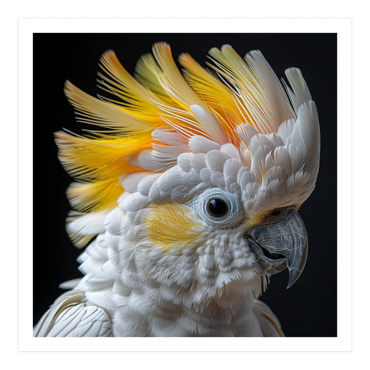 Close Up Of A Cockatoo With Yellow Crest (Print Only)