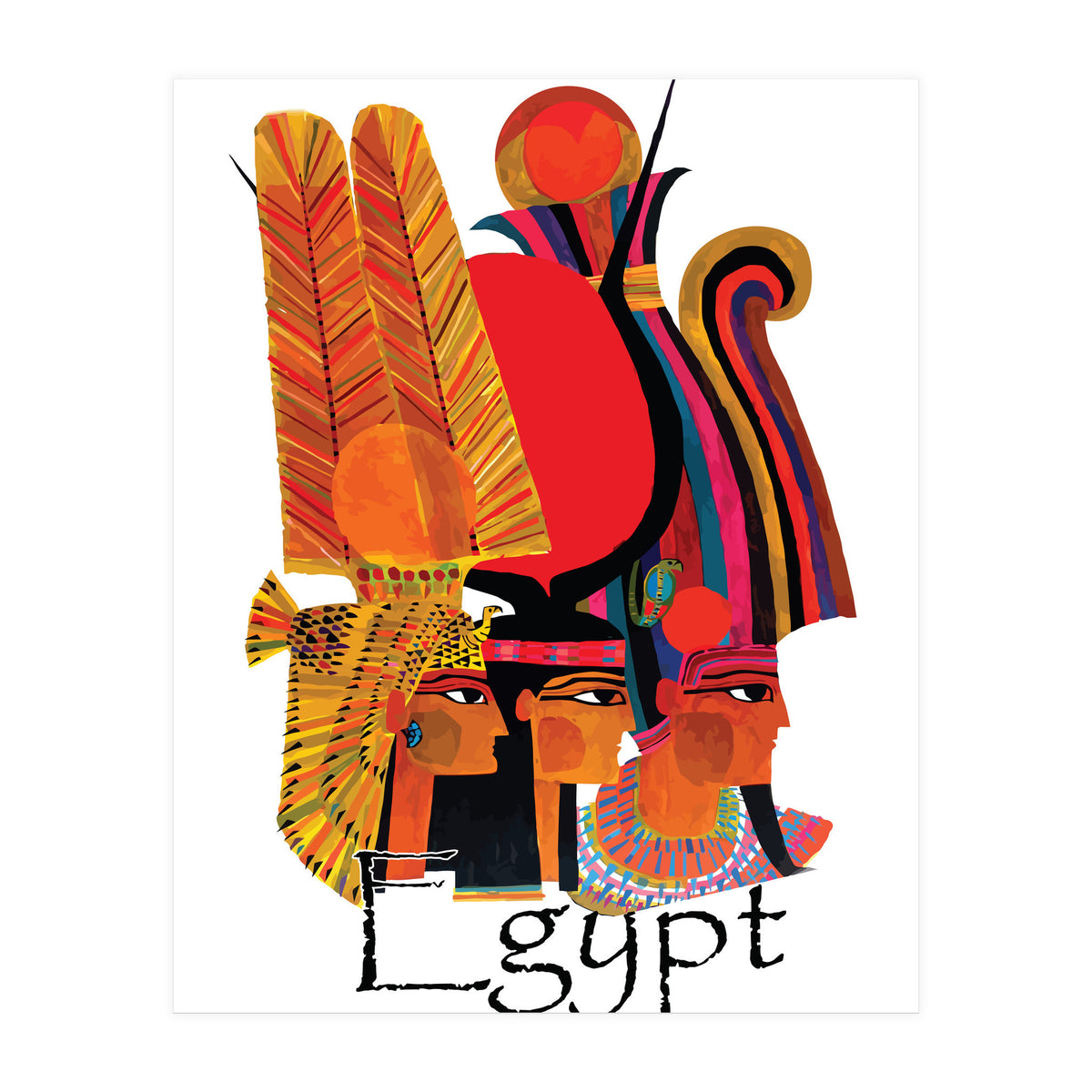 Egypt, Three Ladies (Print Only)