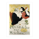 Henri de Toulouse-Lautrec: Poster for the novel Reine de joie, moeurs du demi-monde by Victor Joze. (Print Only) thumbnail