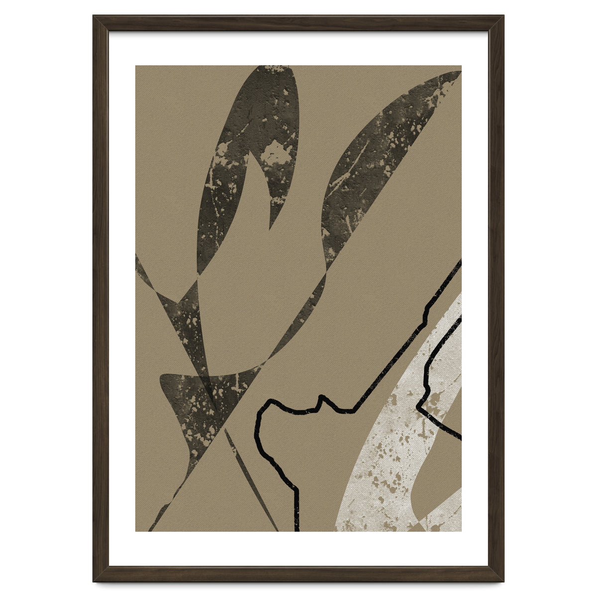 Black Line Minimalist Abstract