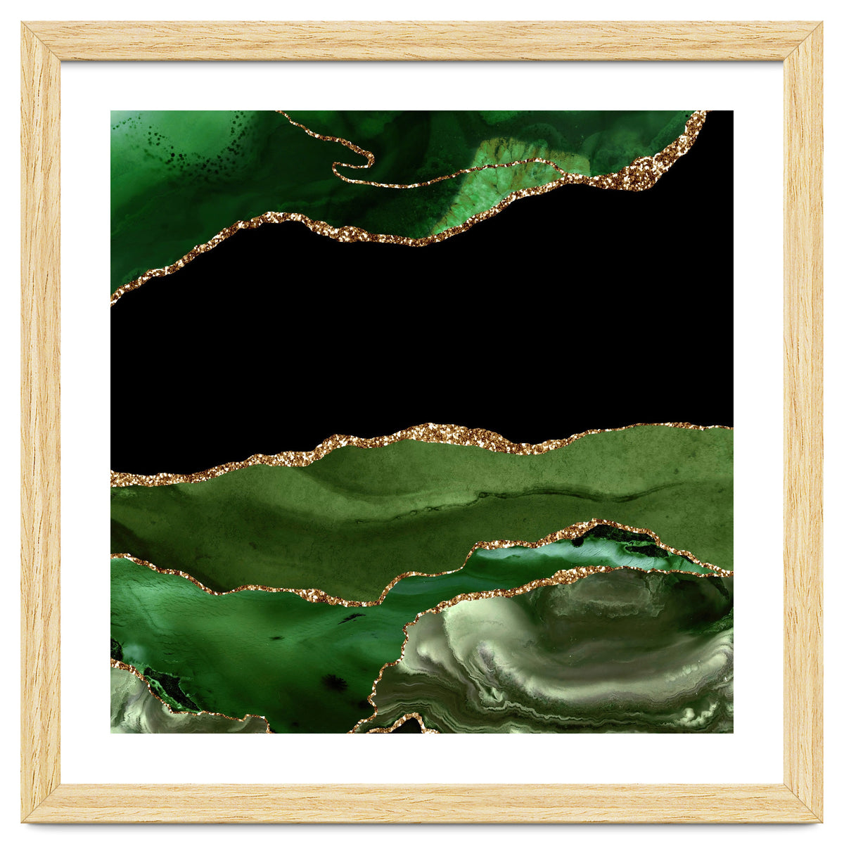 Green & Gold Agate Texture 16