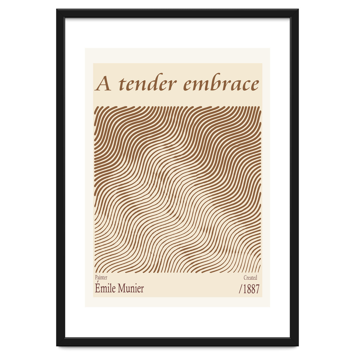 A Tender Embrace – Émile Munier (1887)