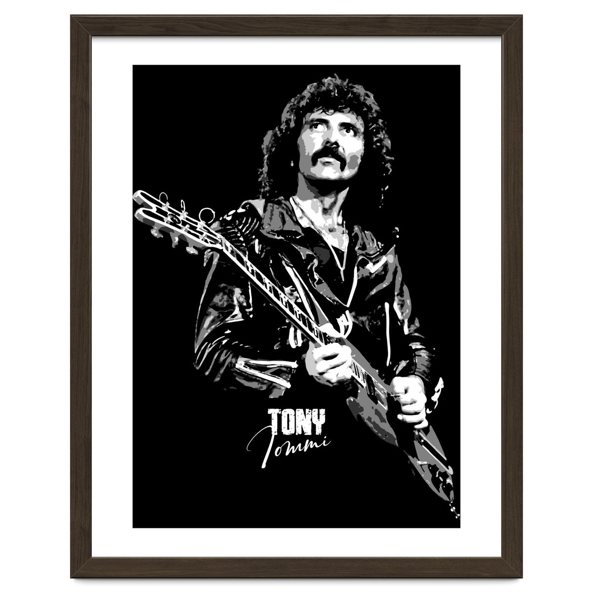 Tony Iommi American Musician Legend In Grayscale