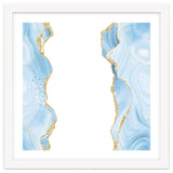 Blue & Gold Glitter Agate Texture 08 thumbnail