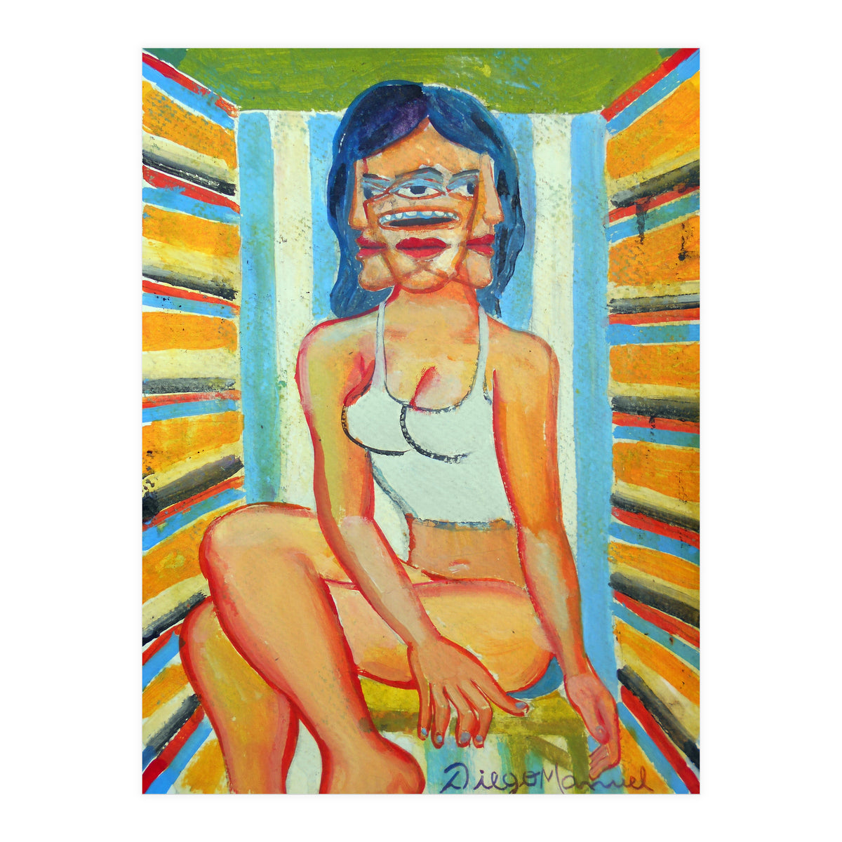 Mujer En La Silla 11 (Print Only)