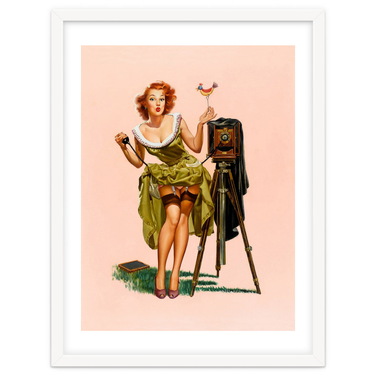 Sexy Pinup Woman On Photo Session