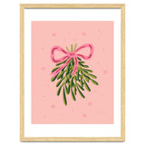Mistletoe And Pink Bow thumbnail