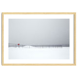 Fence in the winter seascape thumbnail