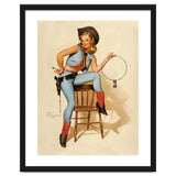 Pinup Cowgirl With A Key thumbnail