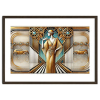 Gatsby Woman Art Deco Scene