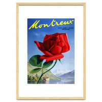 Red Rose on Montreux, Switzerland