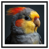 Cockatiel Parrot Closeup Vibrant Feather thumbnail