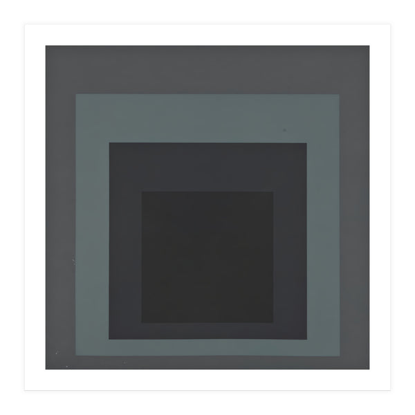 JOSEF ALBERS - HOMAGE TO THE SQUARE BLACK GREY (Print Only)