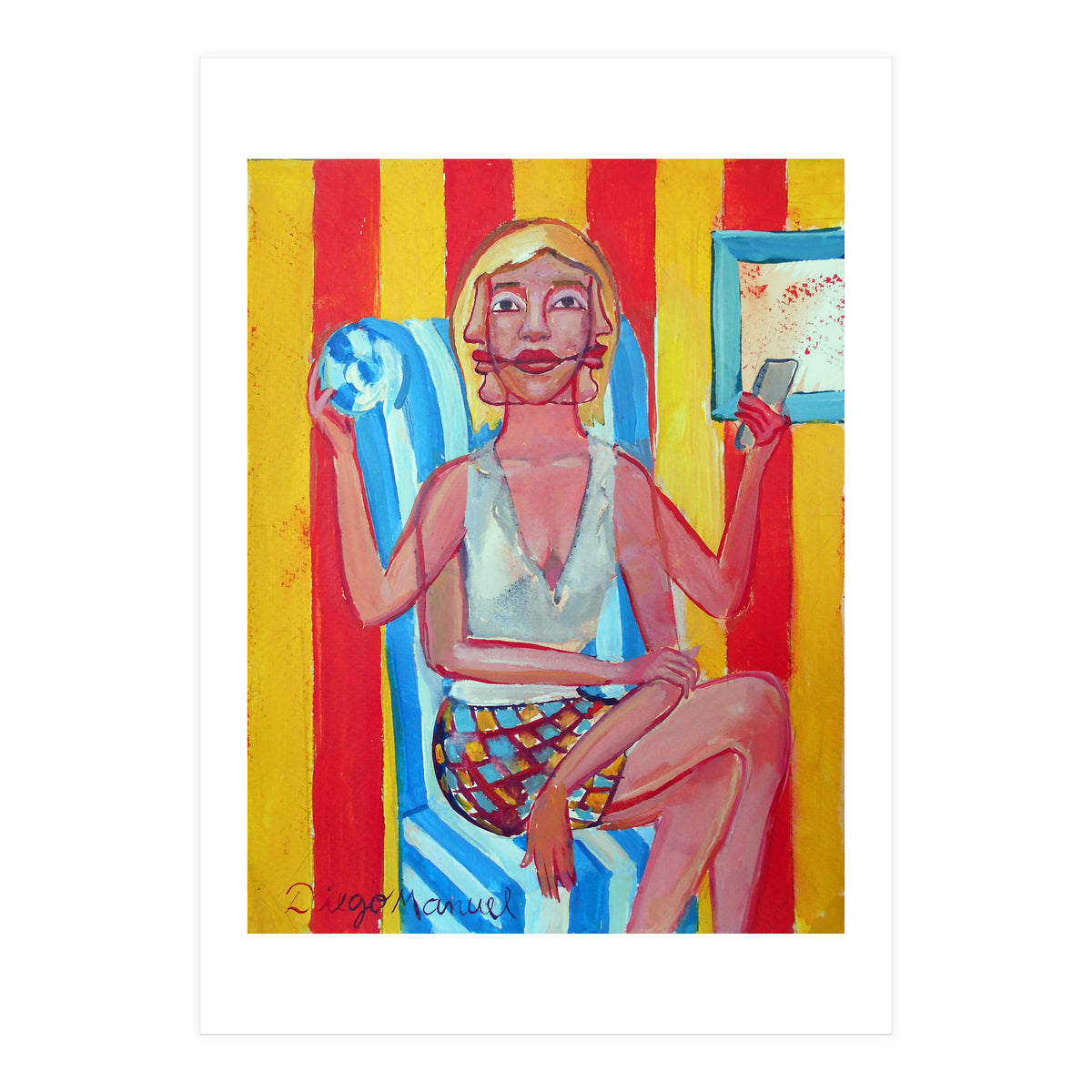 Mujer En El Sillon (Print Only)