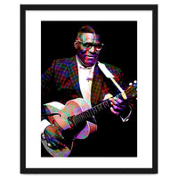 Howlin Wolf American Blues Guitarist Colorful