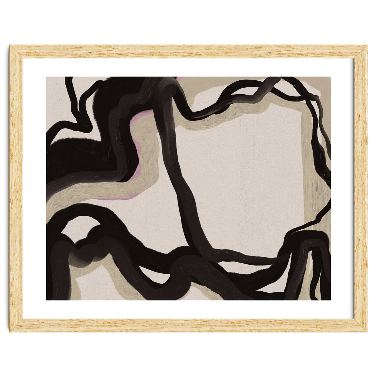 Time oil painting abstract