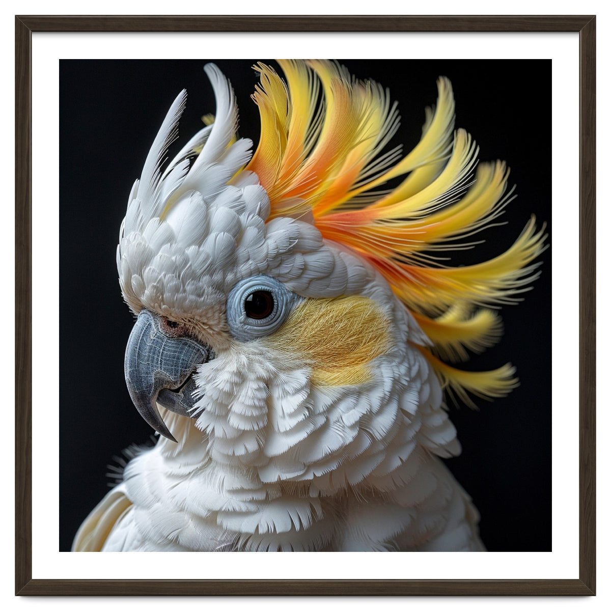 White Cockatoo With Yellow Crest Portrait