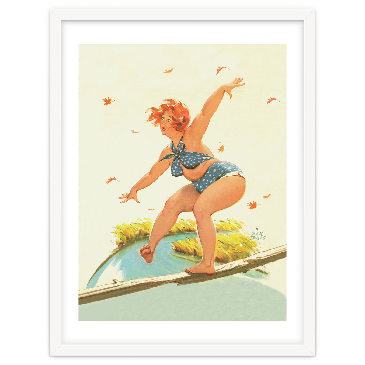 Sudden Wind On A Wooden Beam