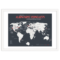 World Map of Alien First Contacts in Movies