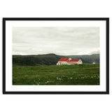 Red roof house in the greenfield - Iceland thumbnail