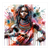 Beaded Majesty Dancer Portrait (Print Only)