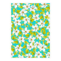 White Floral #society6 #decor #pattern (Print Only)