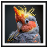Cute Cockatoo Bird Portrait Colorful Crest thumbnail