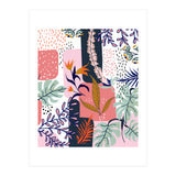 Mood | Abstract Chic Modern Bohemian Painting | Contemporary Eclectic Blush Botanical Nature (Print Only) thumbnail