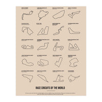 Grand Prix Formula One Circuits Racing Car (Print Only)