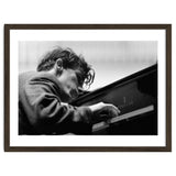 Pianist Glenn Gould with the Berlin  Philharmonic Orchestra under Herbert von Karajan. Berlin,1957. thumbnail