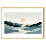 Serene Horizon: Minimalist Organic Landscape thumbnail