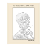 Skull Of A Skeleton With A Burning Cigarette Vincent Van Gogh Ascii Art (Print Only) thumbnail