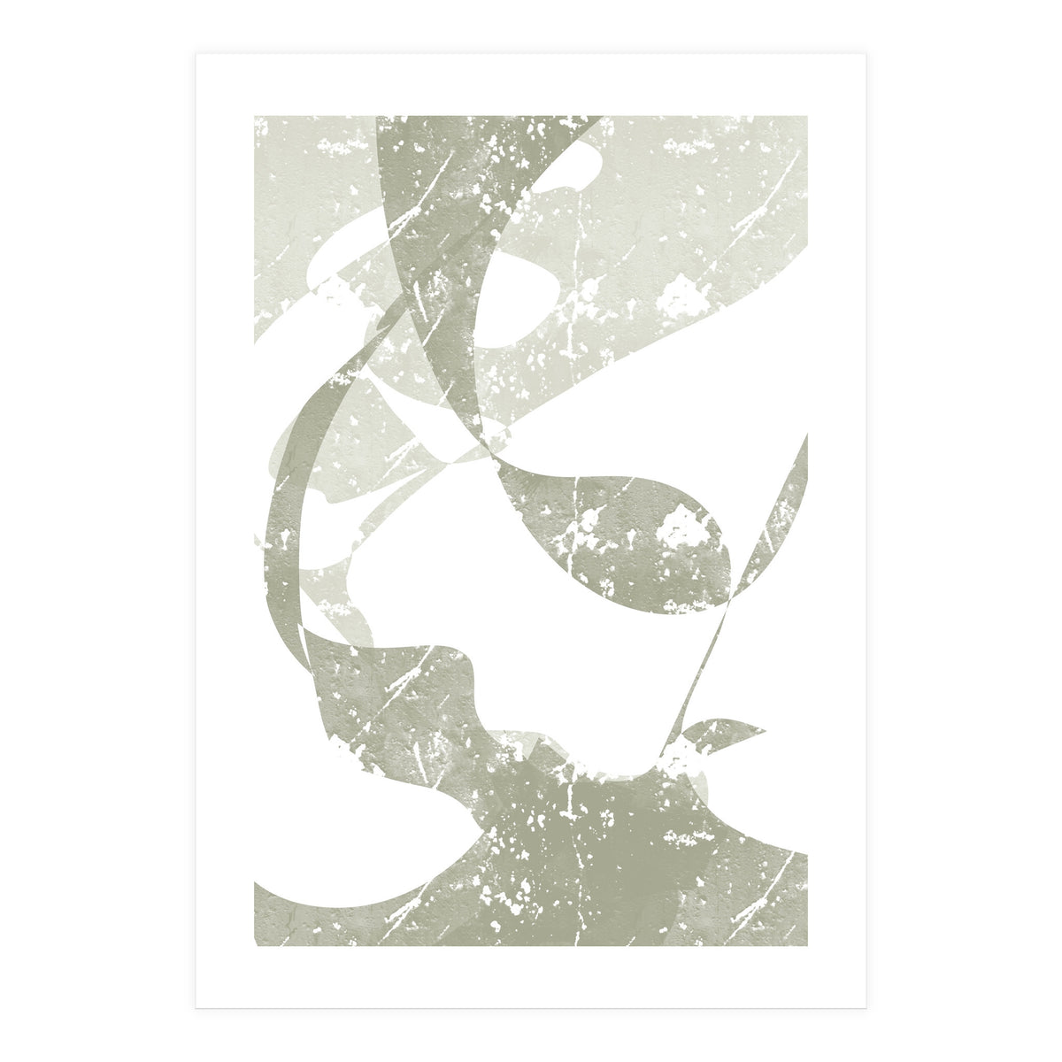 Sage Abstract Scratch (Print Only)