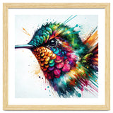 Watercolor Hummingbird Portrait thumbnail
