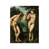 Peter Paul Rubens / 'Adam and Eve', c. 1597, Oil on panel, 180 x 158 cm. Pieter Paul Rubens. (Print Only) thumbnail