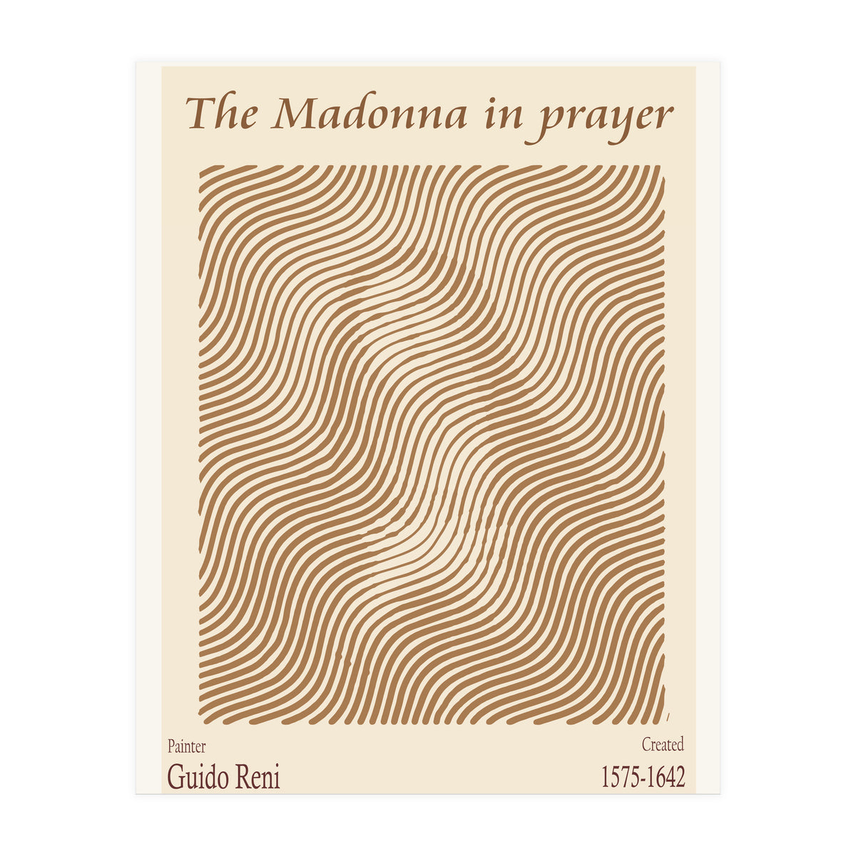 The Madonna In Prayer by Guido Reni  (Print Only)