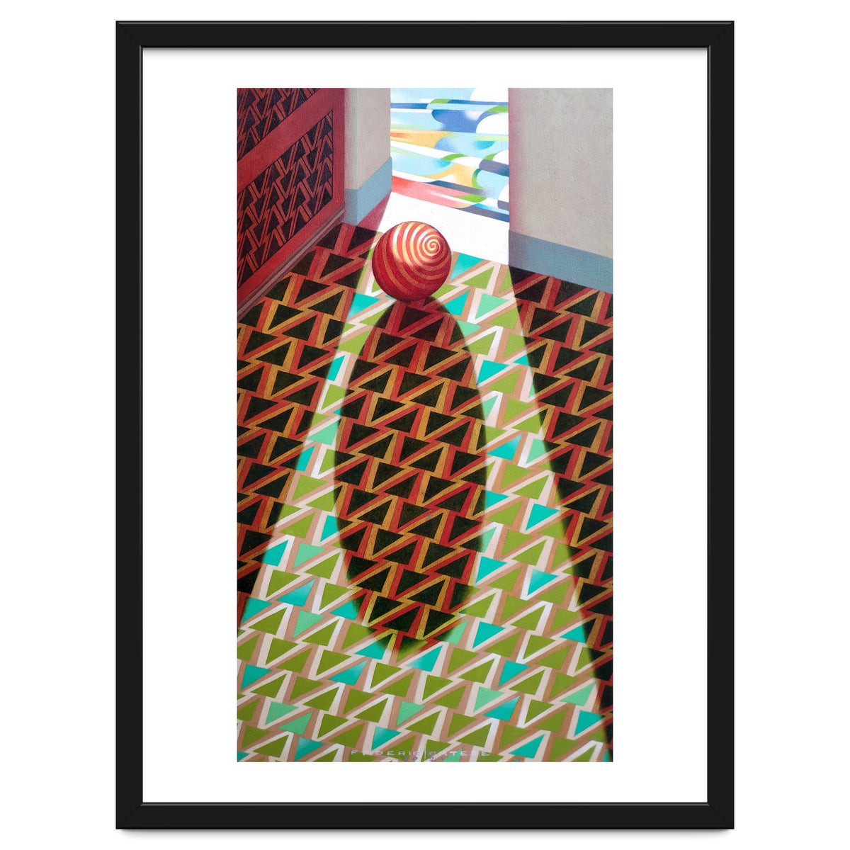 The entrance of the church