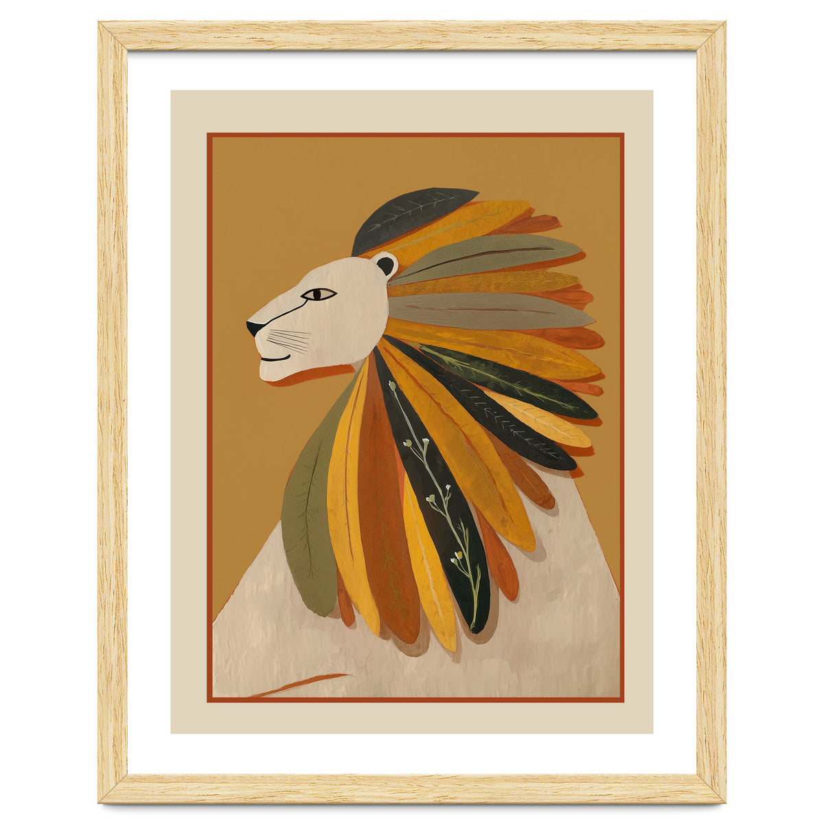 Leaf Mane Lion I
