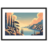 Vintage French Riviera Poster, France thumbnail