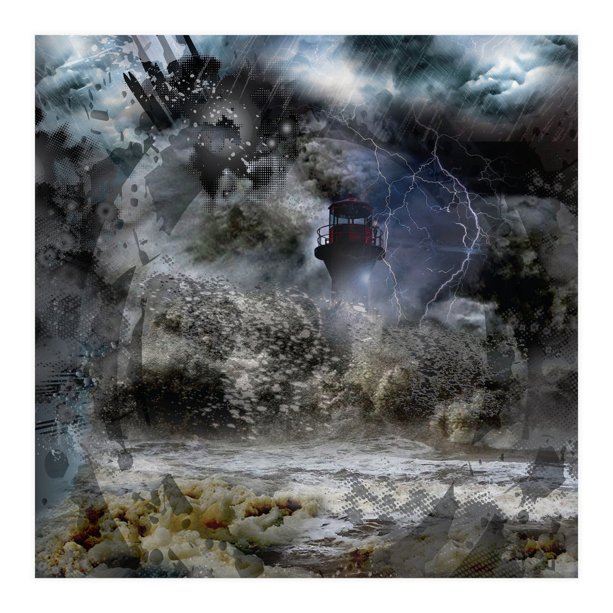 Lighthouse Storm (Print Only)