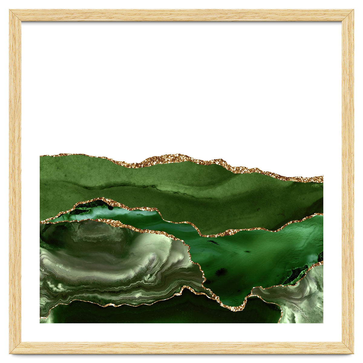 Green & Gold Agate Texture 25